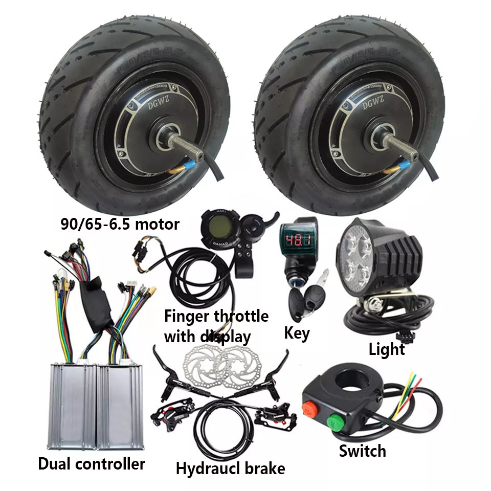 Dual Motor Ebike Kit 2000W - Kit di conversione Ebike 48V 2000w