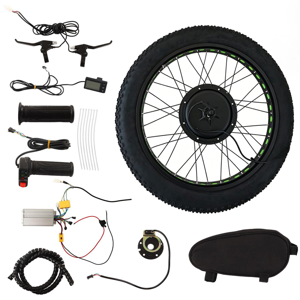 Fat Tire Electric Bike Conversion Kit 1500W - Kit di conversione ruota anteriore per