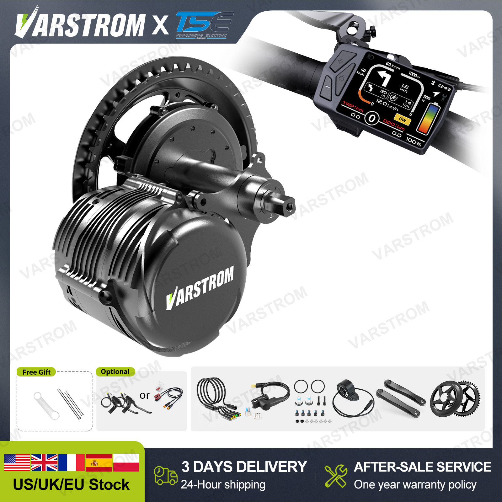 [Disponibilità USA] Kit di con - Torque Sensor Mid Drive Motor Kit recensione e prezzo