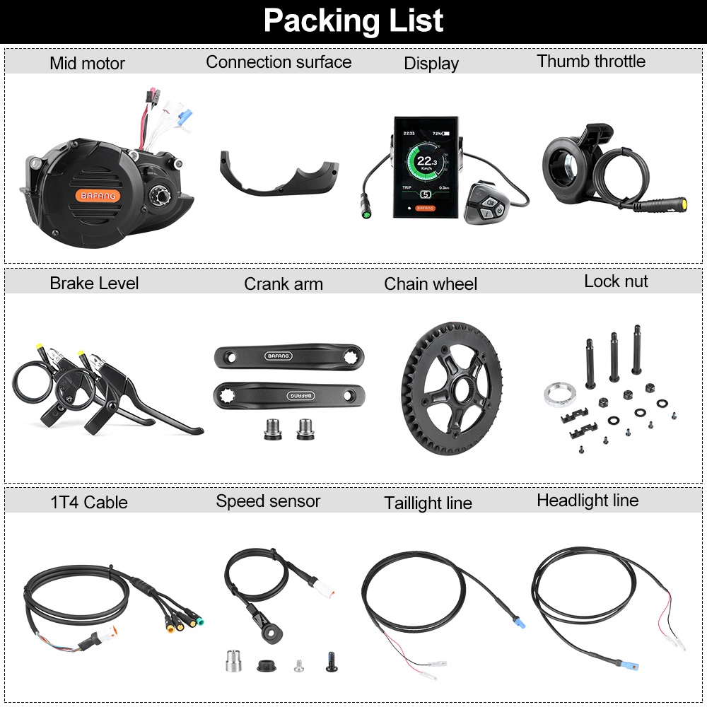 Kit di conversione per bicicle - Mid Drive Conversion Kit 1000W recensione e prezzo