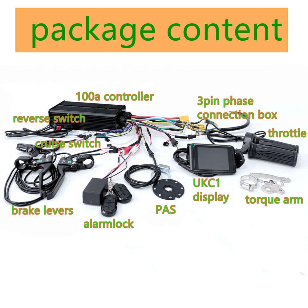 Kit di conversione per bici el - 5000W Hub Motor Kit 72V recensione e prezzo